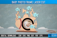 Baby Photo Frame Laser Cut Bundle, Child Metrics Photo Frame Product Image 12