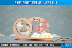 Baby Photo Frame Laser Cut Bundle, Child Metrics Photo Frame Product Image 8