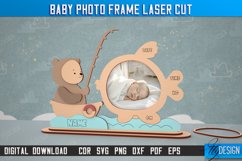 Baby Photo Frame Laser Cut Bundle, Child Metrics Photo Frame Product Image 9