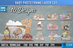 Baby Photo Frame Laser Cut Bundle, Child Metrics Photo Frame Product Image 1