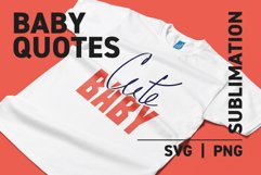 Baby Quotes T-Shirt SVG - Handwritten Art Product Image 4