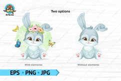 Preview Baby Rabbit clipart two types