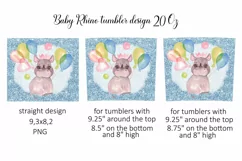 Baby Rhino Tumbler Design. Product Image 2