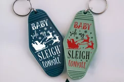 Baby Ride My Sleigh SVG , Christmas Motel Keychain SVG Product Image 3