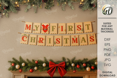 Baby’s First Christmas Bundle Lasercut. Christmas Decor SVG Product Image 8