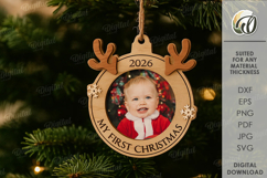 Baby’s First Christmas Bundle Lasercut. Christmas Decor SVG Product Image 11