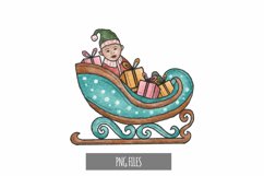 Baby Santa Watercolor Product Image 1