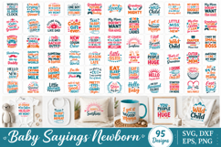 Baby Sayings Newborn svg Bundle Product Image 1