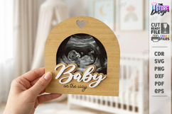 Baby Scan Frame Laser Cut | Photo Holder | New Born SVG |CNC Product Image 1