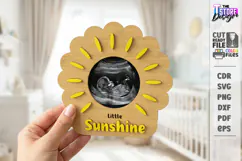 Baby Scan Frame Laser Cut | Photo Holder | New Born SVG |CNC Product Image 1