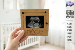 Baby Scan Frame Laser Cut | Photo Holder | New Born SVG |CNC Product Image 1