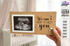 Baby Scan Frame Laser Cut | Photo Holder | New Born SVG |CNC Product Image 1