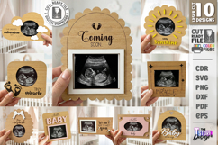 Baby Scan Frames Laser Cut Bundle | Photo Holders | New Born Product Image 1
