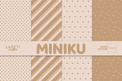 Printable baby cardmaking paper with minimalist neutral patterns