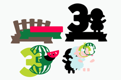 Baby Sheep Watermelon Topper 3D SVG Product Image 4