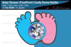 Baby Shower footprint candy dome Product Image 2