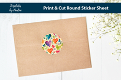 Baby Shower Heart Print and Cut sticker