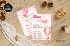 Teddy Baby Shower Invitation Templates Product Image 5
