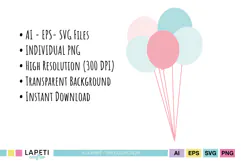 Transparent PNG artwork for baby shower invitations and gender reveal decorations