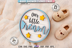 Baby Shower Tiered Tray Laser Cut|Baby Signs|Neutral Design Product Image 1