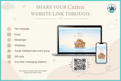 Noah's Ark Baby Shower Website Invitation Canva RSVP Product Image 7