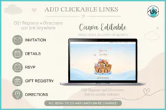 Noah's Ark Baby Shower Website Invitation Canva RSVP Product Image 8