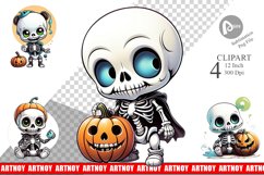 Baby Skeleton Clipart Product Image 1