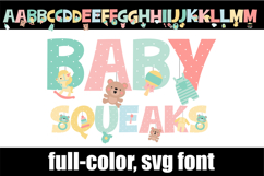 Baby Squeaks Color Font Product Image 1