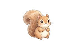 Cute Baby squirrel Png |Forest Png Product Image 1