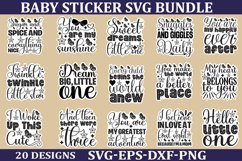 Baby Sticker Svg Bundle Funny Quotes Design Baby Quotes Product Image 1