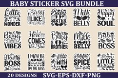 Baby Sticker Svg Bundle Funny Quotes Design Baby Quotes Product Image 1