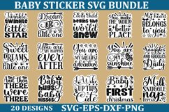 Baby Sticker Svg Bundle Funny Quotes Design Baby Quotes Product Image 1