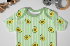 Summer Avocado Seamless Pattern | Fruit Digital Paper Product Image 5