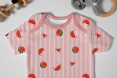 Summer Watermelon Seamless Pattern | Fruit Digital Paper Product Image 5