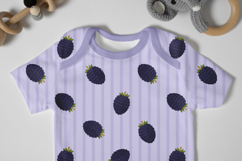 Summer Blackberries Seamless Pattern | Fruit Digital Paper Product Image 7
