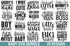 Baby SVG Bundle - Funny Baby SVG Design Bundle Product Image 1
