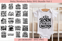 Cute Baby SVG Bundle | Baby Milestones &amp; Shower Designs Product Image 1