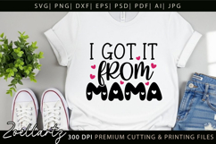 Baby SVG Cut File Baby Onesie Sayings Sister Brother T-shirt Product Image 1