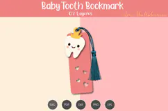 Baby Tooth Bookmark SVG Product Image 3