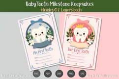 Baby first tooth milestone card Product Image 1