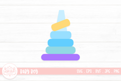 Baby Toy Donut Pyramid Illustration Product Image 1