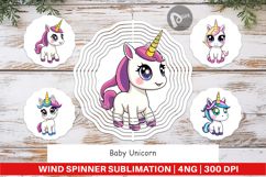 Wind Spinner Baby Unicorn Product Image 1