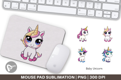 Mouse Pad Baby Unicorn Product Image 1