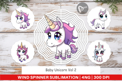 Wind Spinner Baby Unicorn Product Image 1