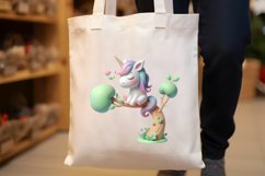 Baby Unicorn Watercolor Clipart, Unicorn PNG File Product Image 5