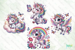 Baby Unicorns Clipart Product Image 1