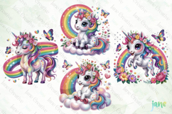 Baby Unicorns Clipart Product Image 1