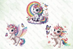 Baby Unicorns Sublimation Clipart Product Image 5