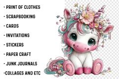 Baby Unicorns Sublimation Clipart Product Image 2