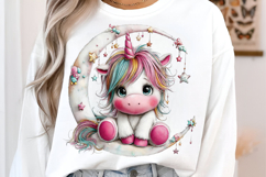 Baby Unicorns Sublimation Clipart Product Image 3